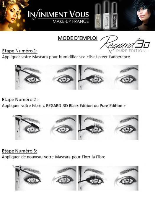 Mascara black 3D