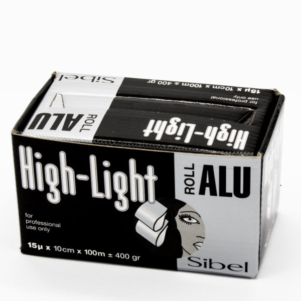 Papier Aluminium pour mèches / High-Light 15Mu x 15cm X 100m