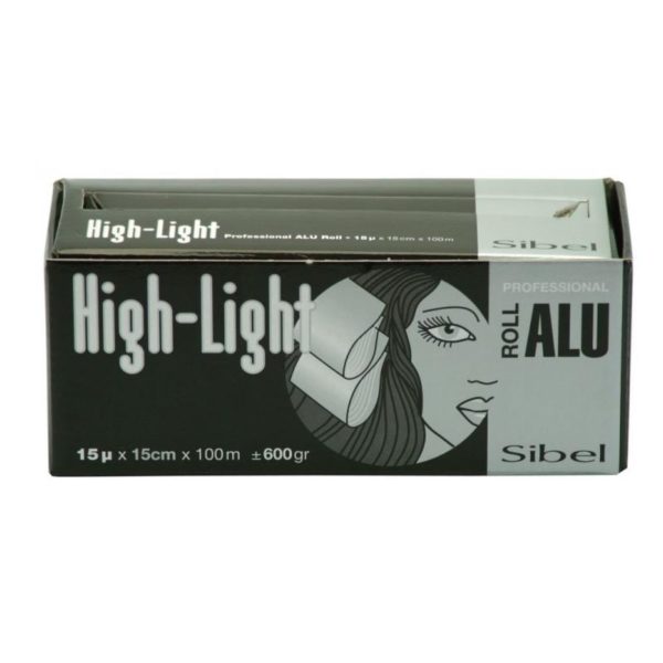 Papier Aluminuim pour mèches /Hight-Light 15 Mu x 15cm x 100m